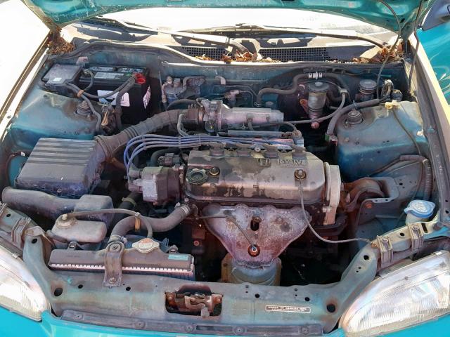 2HGEH2350RH501790 - 1994 HONDA CIVIC CX GREEN photo 7