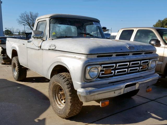 F26CR340605 - 1963 FORD F100 CUSTM GRAY photo 1