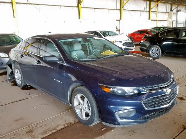 1G1ZB5ST3HF175849 - 2017 CHEVROLET MALIBU LS BLUE photo 1