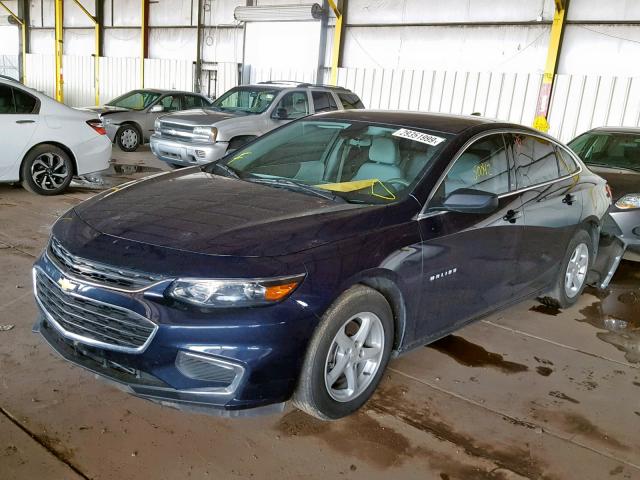 1G1ZB5ST3HF175849 - 2017 CHEVROLET MALIBU LS BLUE photo 2