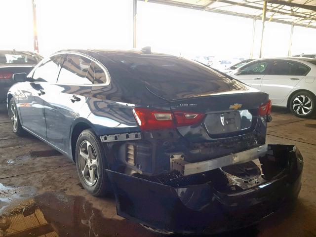 1G1ZB5ST3HF175849 - 2017 CHEVROLET MALIBU LS BLUE photo 3
