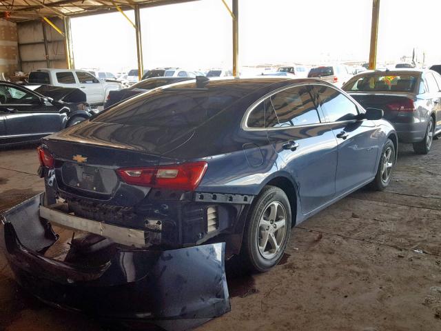 1G1ZB5ST3HF175849 - 2017 CHEVROLET MALIBU LS BLUE photo 4