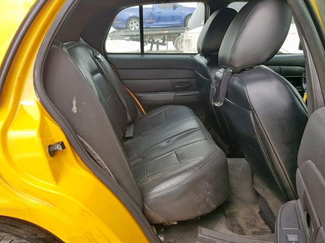 2FABP7BVXBX154005 - 2011 FORD CROWN VICT YELLOW photo 6