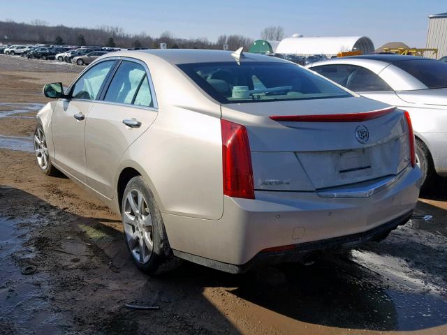 1G6AH5SX0E0140239 - 2014 CADILLAC ATS LUXURY TAN photo 3