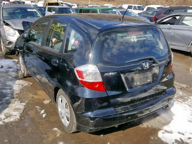 JHMGE88279S036675 - 2009 HONDA FIT BLACK photo 3