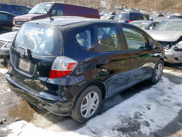 JHMGE88279S036675 - 2009 HONDA FIT BLACK photo 4