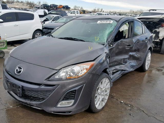 JM1BL1S55A1104400 - 2010 MAZDA 3 S BROWN photo 2