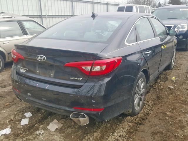 5NPE34AFXHH449398 - 2017 HYUNDAI SONATA SPO BLACK photo 4