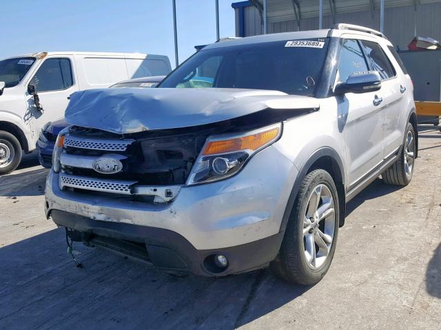 1FMHK8F83BGA27403 - 2011 FORD EXPLORER L SILVER photo 2