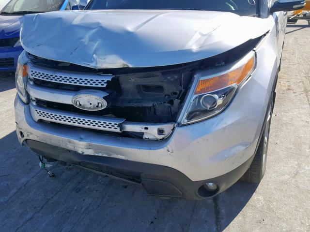 1FMHK8F83BGA27403 - 2011 FORD EXPLORER L SILVER photo 9