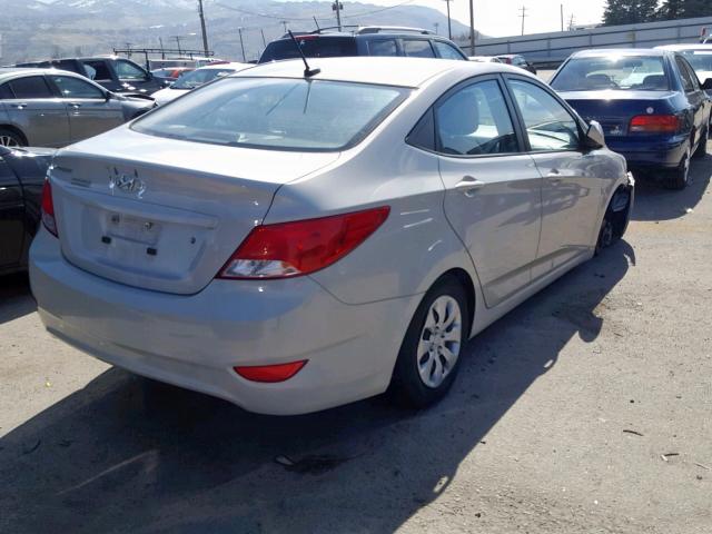 KMHCT4AE1GU069154 - 2016 HYUNDAI ACCENT SE WHITE photo 4