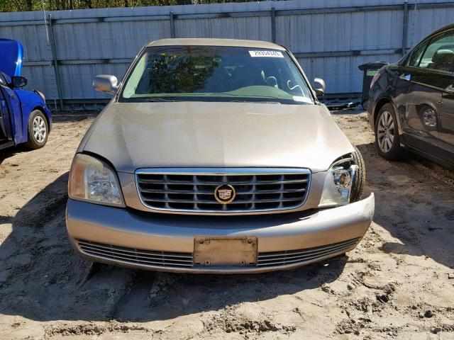 1G6KE57Y82U257604 - 2002 CADILLAC DEVILLE DH BEIGE photo 9