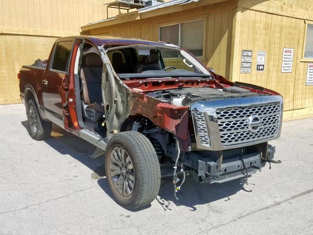 1N6AA1E59HN503792 - 2017 NISSAN TITAN SV MAROON photo 1