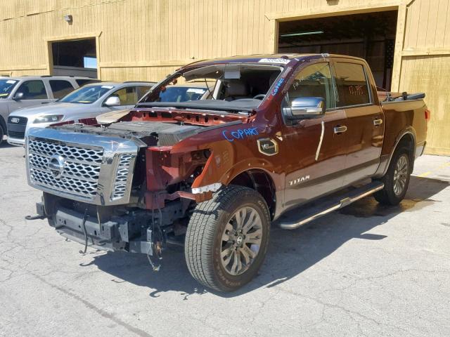 1N6AA1E59HN503792 - 2017 NISSAN TITAN SV MAROON photo 2