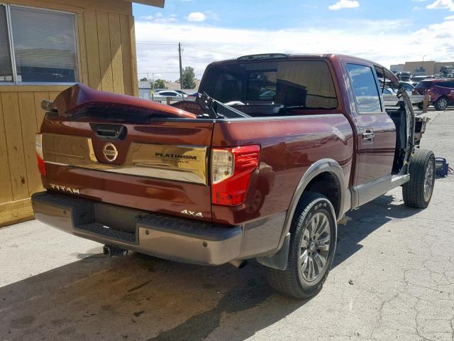 1N6AA1E59HN503792 - 2017 NISSAN TITAN SV MAROON photo 4