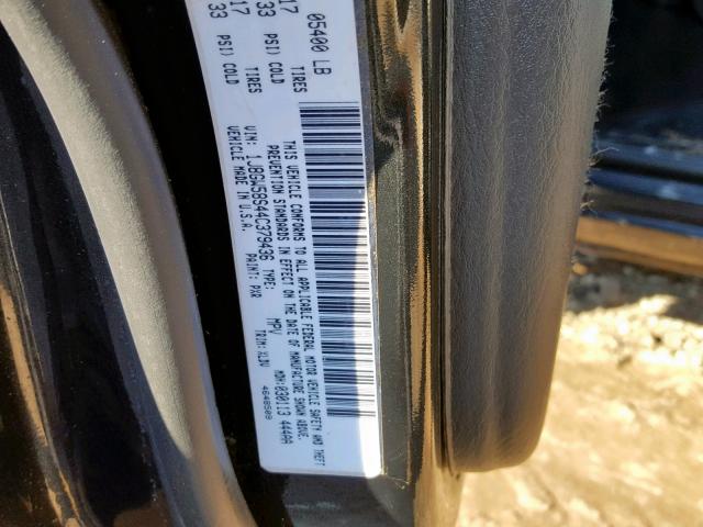 1J8GW58S44C379436 - 2004 JEEP GRAND CHER BLACK photo 10