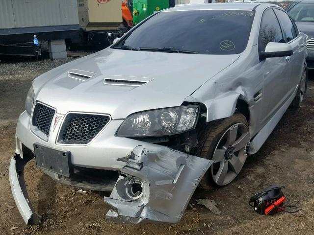 6G2EC57Y59L208142 - 2009 PONTIAC G8 GT SILVER photo 2