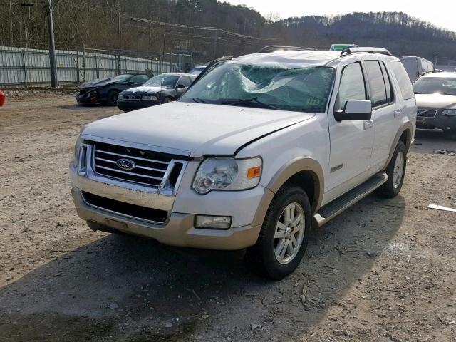 1FMEU74E17UA82814 - 2007 FORD EXPLORER E WHITE photo 2