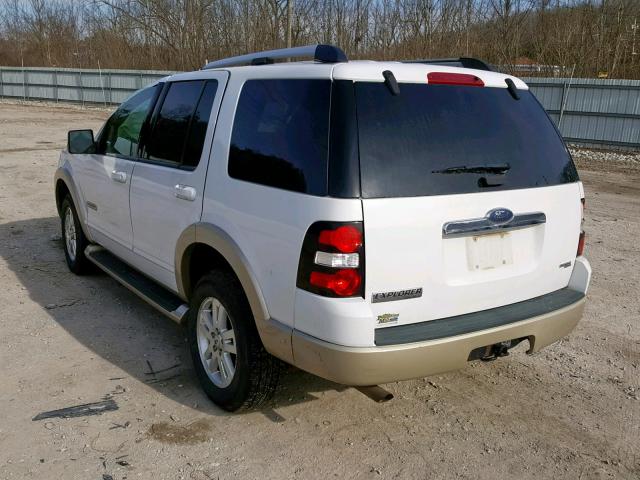 1FMEU74E17UA82814 - 2007 FORD EXPLORER E WHITE photo 3