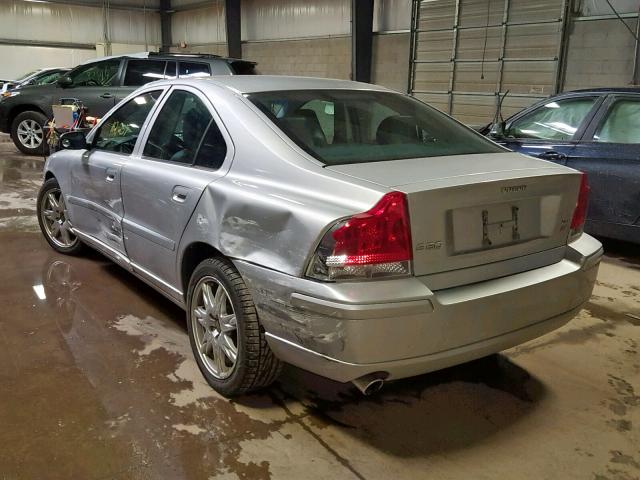 YV1RH592452458597 - 2005 VOLVO S60 2.5T SILVER photo 3