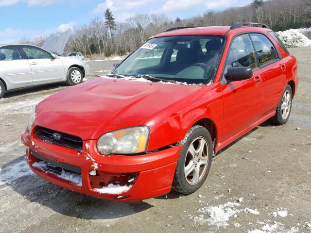 JF1GG655X4H820410 - 2004 SUBARU IMPREZA TS RED photo 2