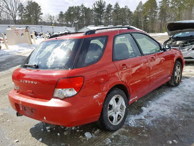 JF1GG655X4H820410 - 2004 SUBARU IMPREZA TS RED photo 4