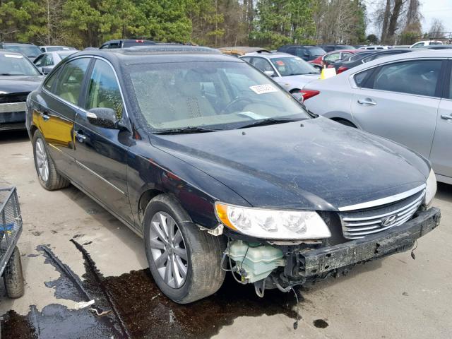 KMHFC46F49A367099 - 2009 HYUNDAI AZERA SE BLACK photo 1