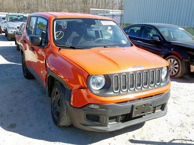 ZACCJAAB6HPF07927 - 2017 JEEP RENEGADE S ORANGE photo 1