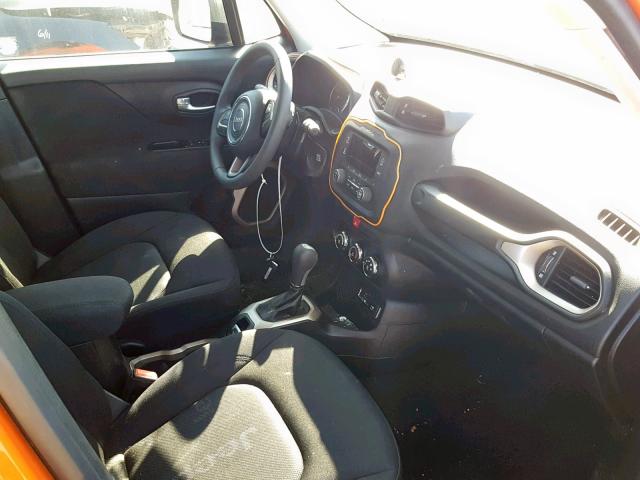 ZACCJAAB6HPF07927 - 2017 JEEP RENEGADE S ORANGE photo 5