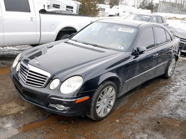 WDBUF56X27B084787 - 2007 MERCEDES-BENZ E 350 BLACK photo 2