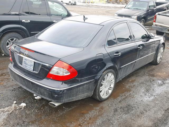 WDBUF56X27B084787 - 2007 MERCEDES-BENZ E 350 BLACK photo 4