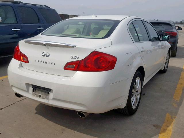 JNKCV61F99M362269 - 2009 INFINITI G37 WHITE photo 4