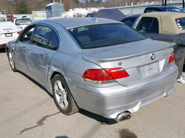 WBAHN83566DT33148 - 2006 BMW 750 LI SILVER photo 3