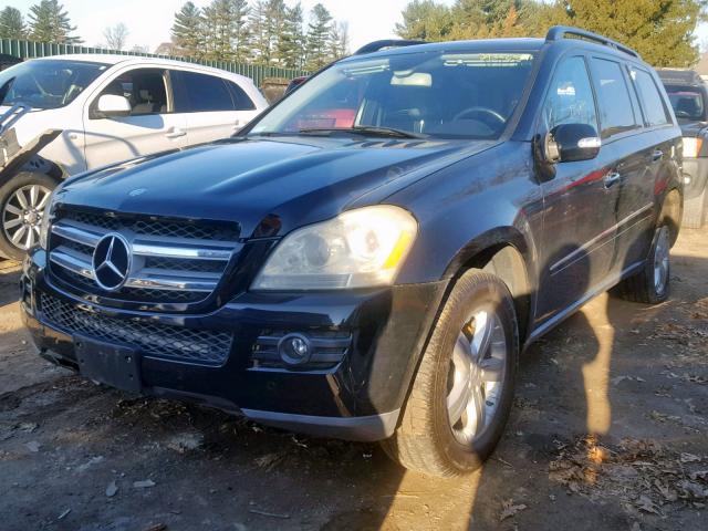 4JGBF71E47A136920 - 2007 MERCEDES-BENZ GL 450 4MA BLACK photo 2