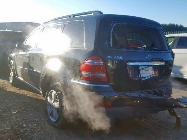 4JGBF71E47A136920 - 2007 MERCEDES-BENZ GL 450 4MA BLACK photo 3