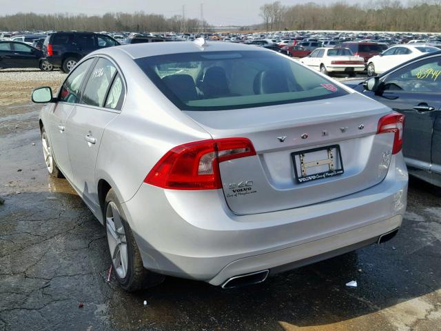 YV1612FH6E1288893 - 2014 VOLVO S60 T5 GRAY photo 3