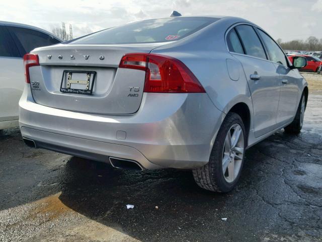 YV1612FH6E1288893 - 2014 VOLVO S60 T5 GRAY photo 4