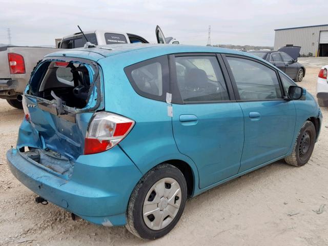 JHMGE8H34CC006558 - 2012 HONDA FIT TEAL photo 4