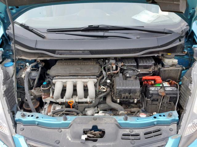 JHMGE8H34CC006558 - 2012 HONDA FIT TEAL photo 7