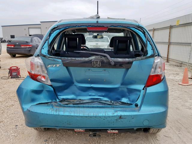 JHMGE8H34CC006558 - 2012 HONDA FIT TEAL photo 9