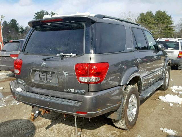 5TDBT48A15S235340 - 2005 TOYOTA SEQUOIA LI SILVER photo 4