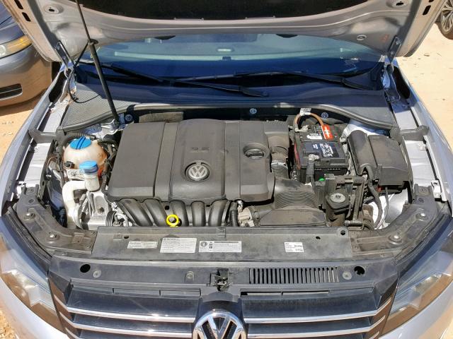 1VWAH7A33EC017764 - 2014 VOLKSWAGEN PASSAT S SILVER photo 7