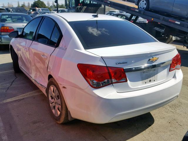 1G1PA5SG1E7247196 - 2014 CHEVROLET CRUZE LS WHITE photo 3