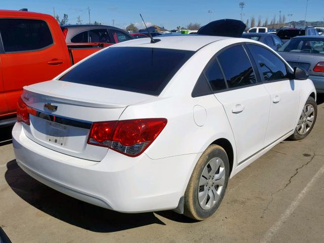 1G1PA5SG1E7247196 - 2014 CHEVROLET CRUZE LS WHITE photo 4