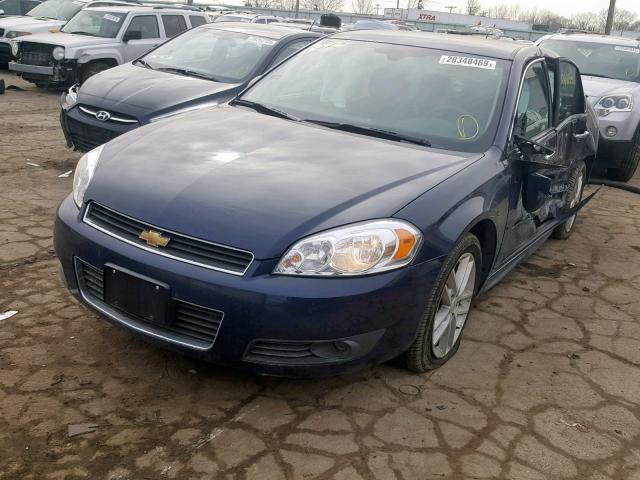 2G1WC5EMXA1212123 - 2010 CHEVROLET IMPALA LTZ BLUE photo 2