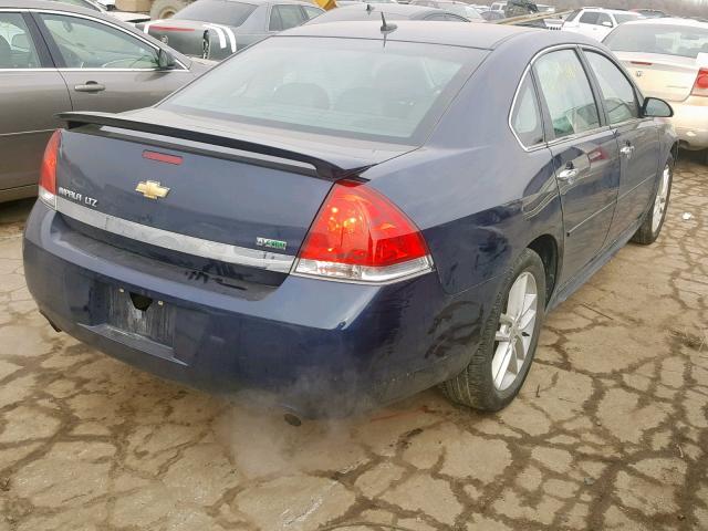 2G1WC5EMXA1212123 - 2010 CHEVROLET IMPALA LTZ BLUE photo 4