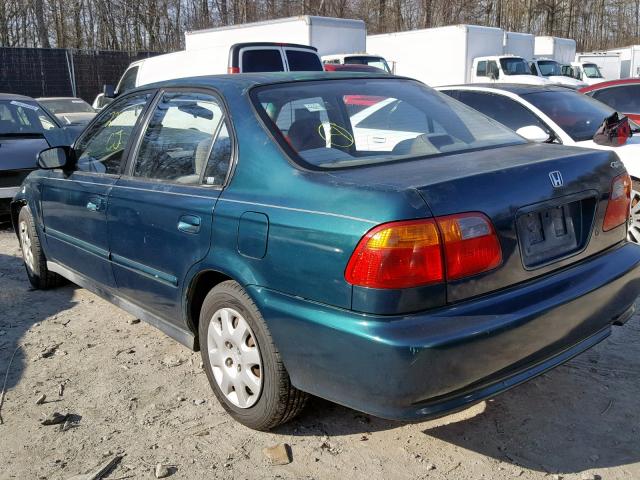 2HGEJ6612XH519760 - 1999 HONDA CIVIC BASE Yaşıl foto 3