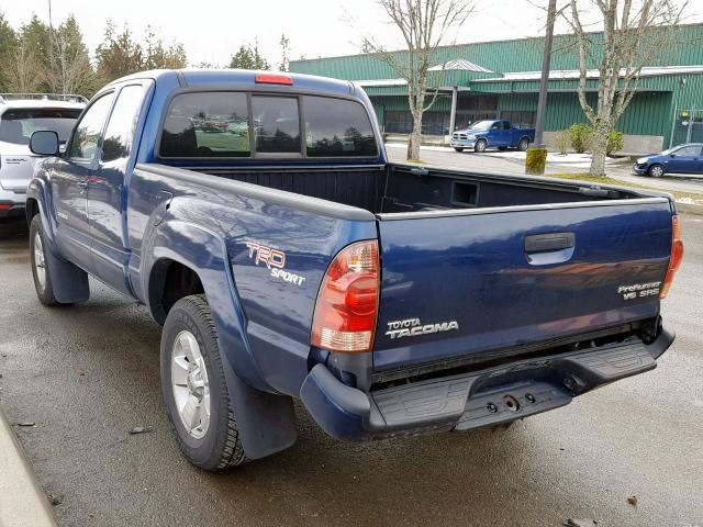 5TETU62N88Z591428 - 2008 TOYOTA TACOMA PRE BLUE photo 3