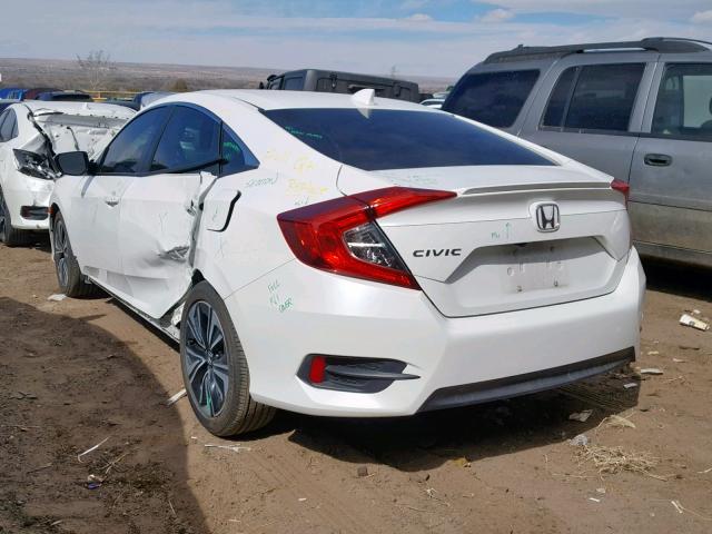 JHMFC1F72JX001900 - 2018 HONDA CIVIC EXL WHITE photo 3