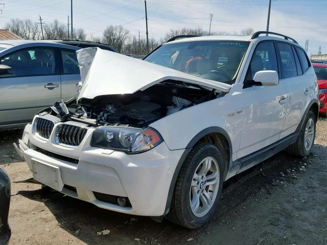 WBXPA93486WG76738 - 2006 BMW X3 3.0I WHITE photo 2